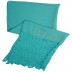 Lace Cotton Diamond Stole- Arctic Blue